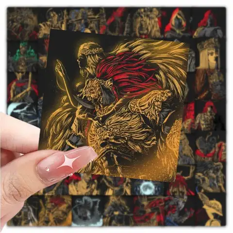 Starforged Warhammer 40K Elden Ring Avatar Il re promesso Latan Messermo Spada nera Valkyrie Adesivo fai da te per telefono cellulare