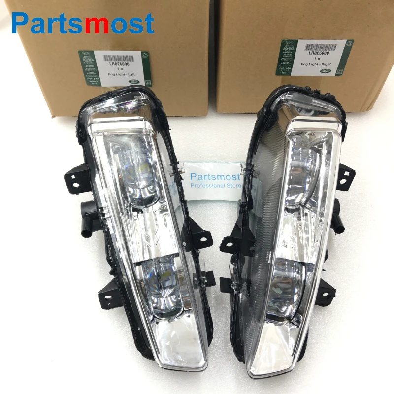 

RH LR026089 OR LH LR026090 Front Bumper LED Fog Lamp Silver for Land Rover Range Rover Evoque 2012-2015 Bumper Side Fog Light