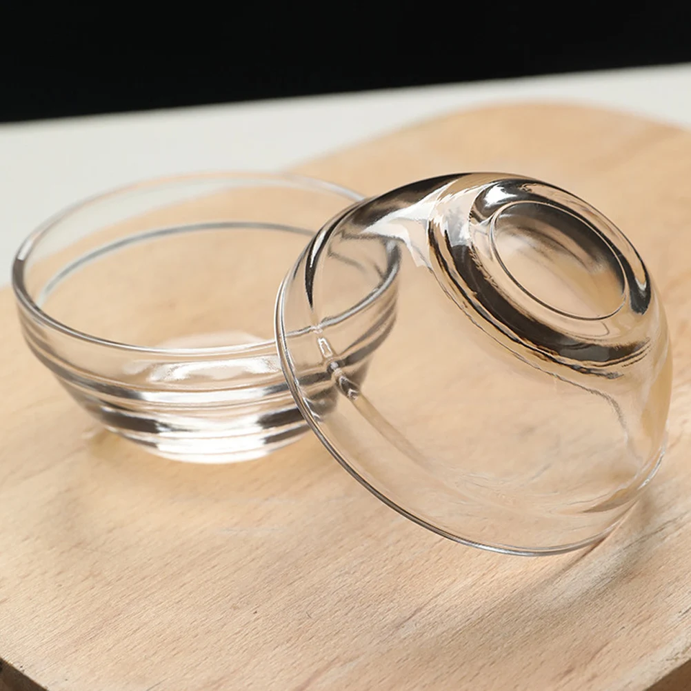 

6Pcs Glass Bowl for Baking Mold Clear Stackable Small Glass Bowls Dessert Pudding Serving Dish Food Container Kitchen Storage