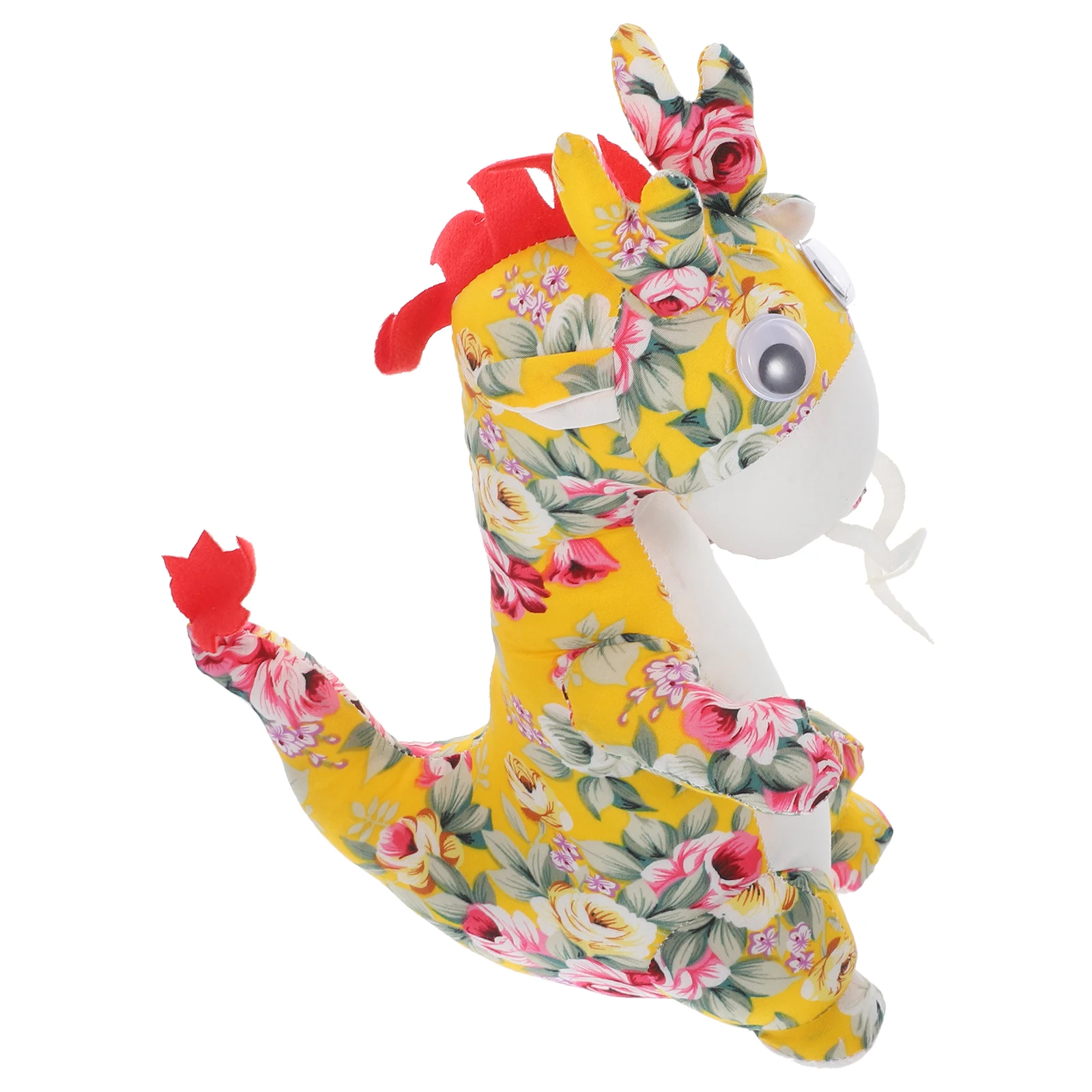 

Mascot Dragon Chinese New Year Decorations Stuffed Year's Goods Pp Cotton Hand-made Adorable