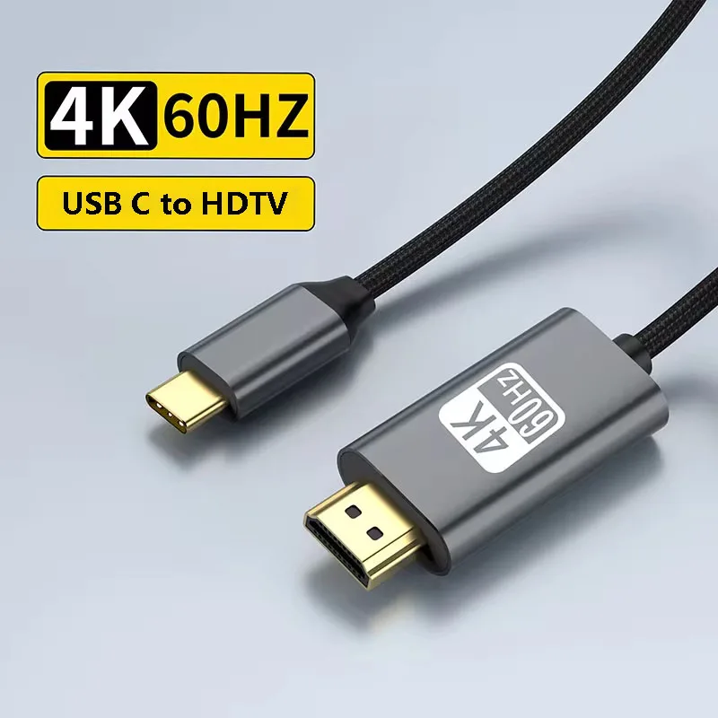 

Type C to HDMI-compatible Cable 8K/60Hz USB C to HDTV Cables for MacBook Pro iMac iPad Pro for Samsung Galaxy Sony PS5 Xbox