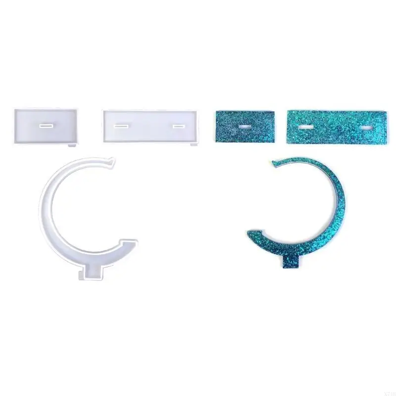  Jewelry Display Stand Mold with Crystal Droplet Practical Storage Rack Moulds