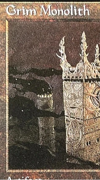عادي (Grim Monolith/mox Diamond) بطاقات الوكيل السحري لعبة سوداء عالية الجودة أوراق اللعب جمع مجلس أرواق التداول