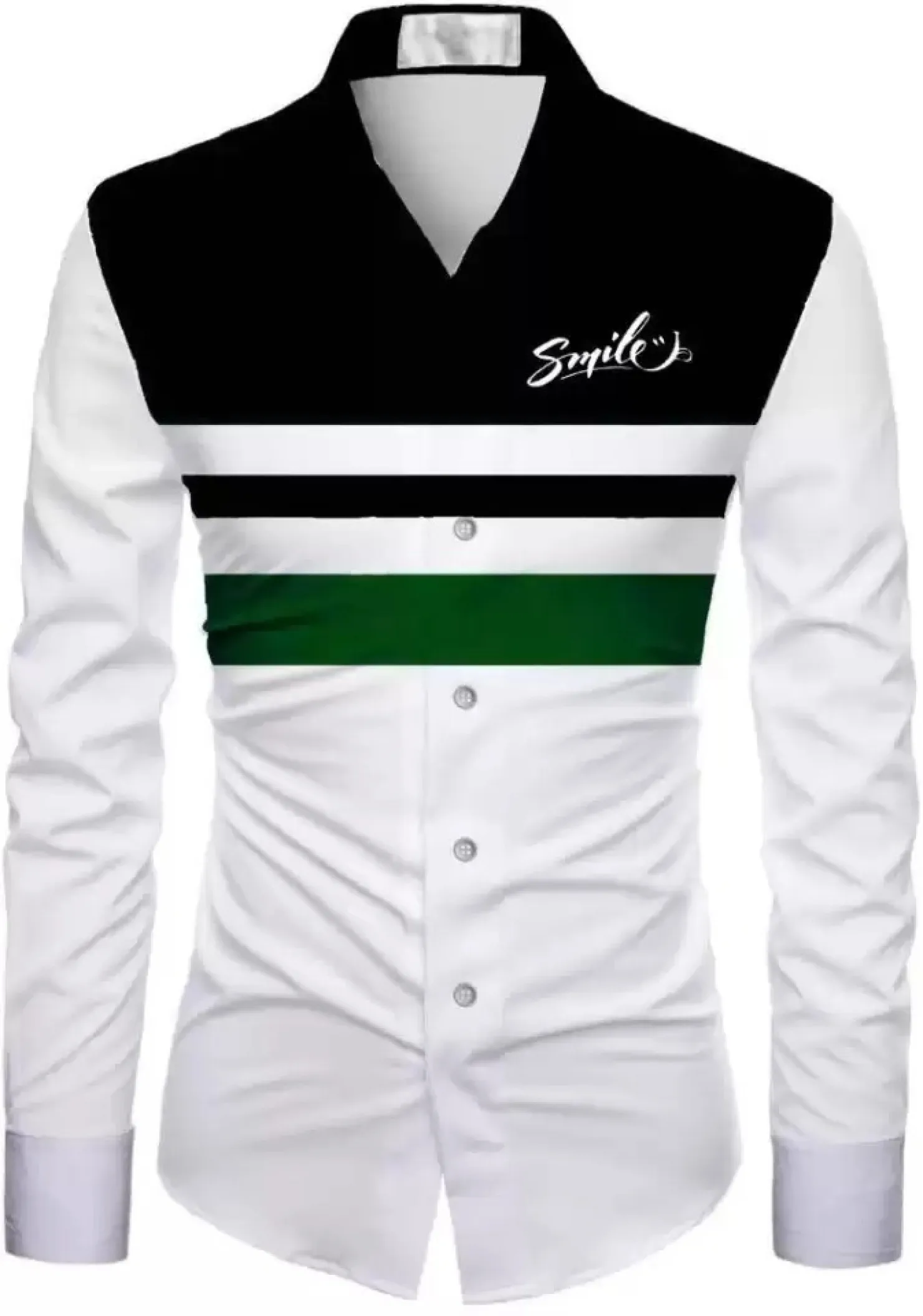 

Весенняя новая мужская рубашка с 3D принтом, простая повседневная рубашка с длинными рукавами и буквенным принтом, мужская модная повседневная рубашка с лацканами и пуговицами