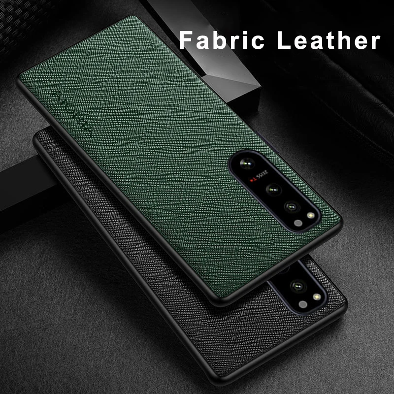 for Sony Xperia 10 5 1 VI iii 4 3 Pro-I Ace II XZ4 Case Fabric Texture PU Leather Soft Anti-fall Anti-scratch Cover Shell Fundas