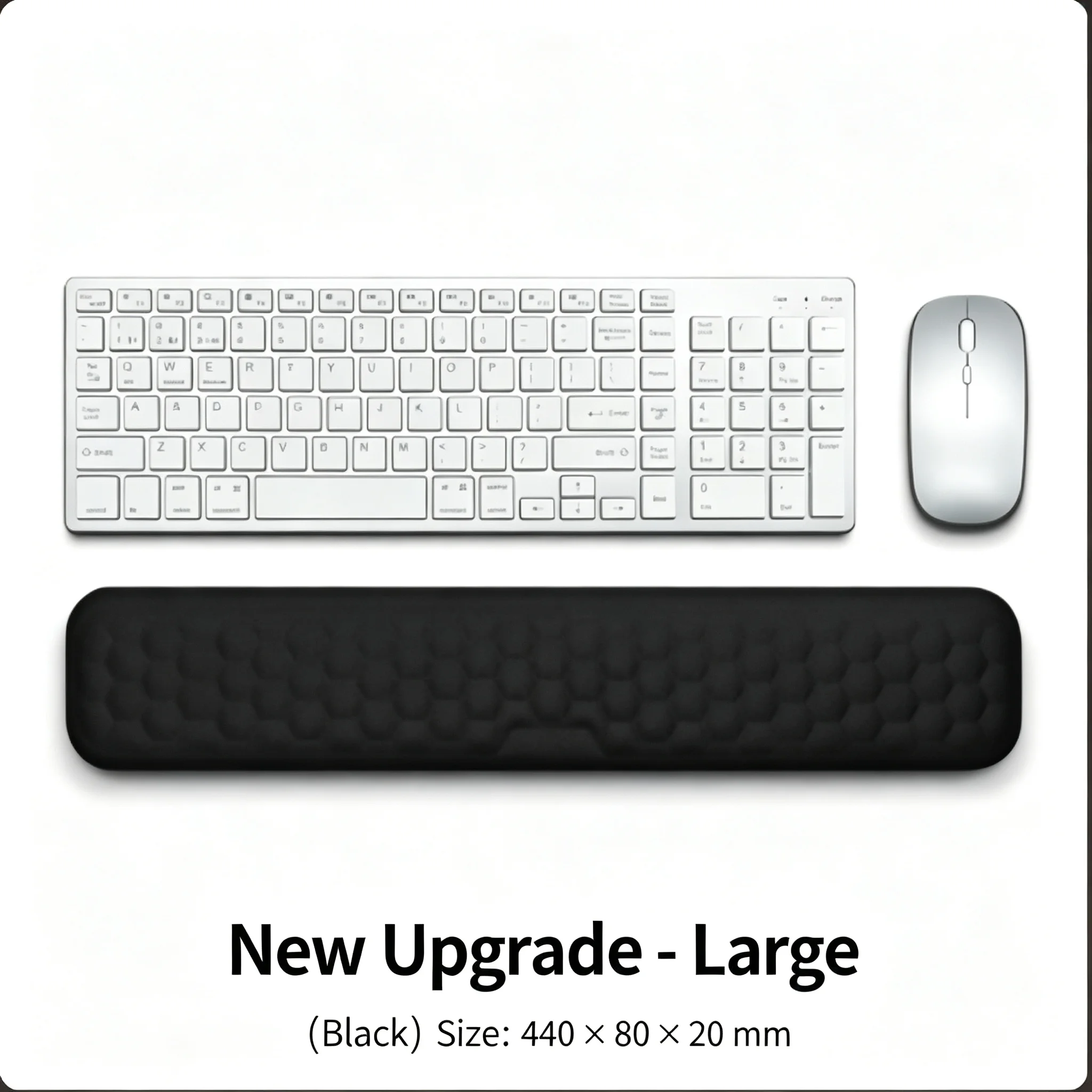 Wrist Protection Mouse Pad, Memory Cotton, Slow Rebound, Finger Pressure Massage, Keyboard, Hand Support, Office Desktop JJ1314