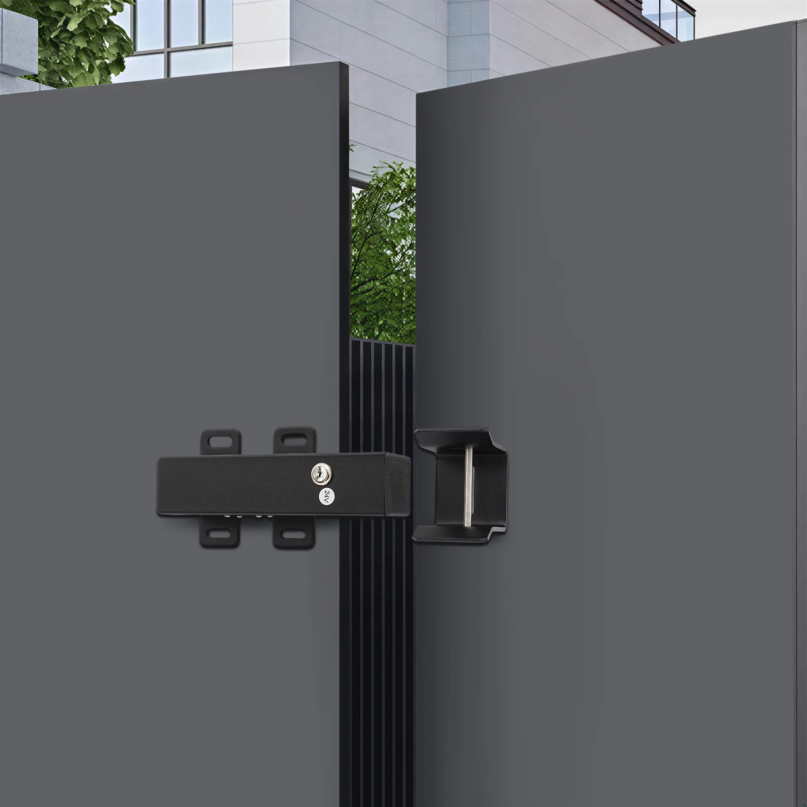 

Automatic Electric Lock DC 24V Flashing Door Drive, 1 S Unlock for Gate Opener Heavy Duty Latch 32 X 7.5 X 11.5 Cm