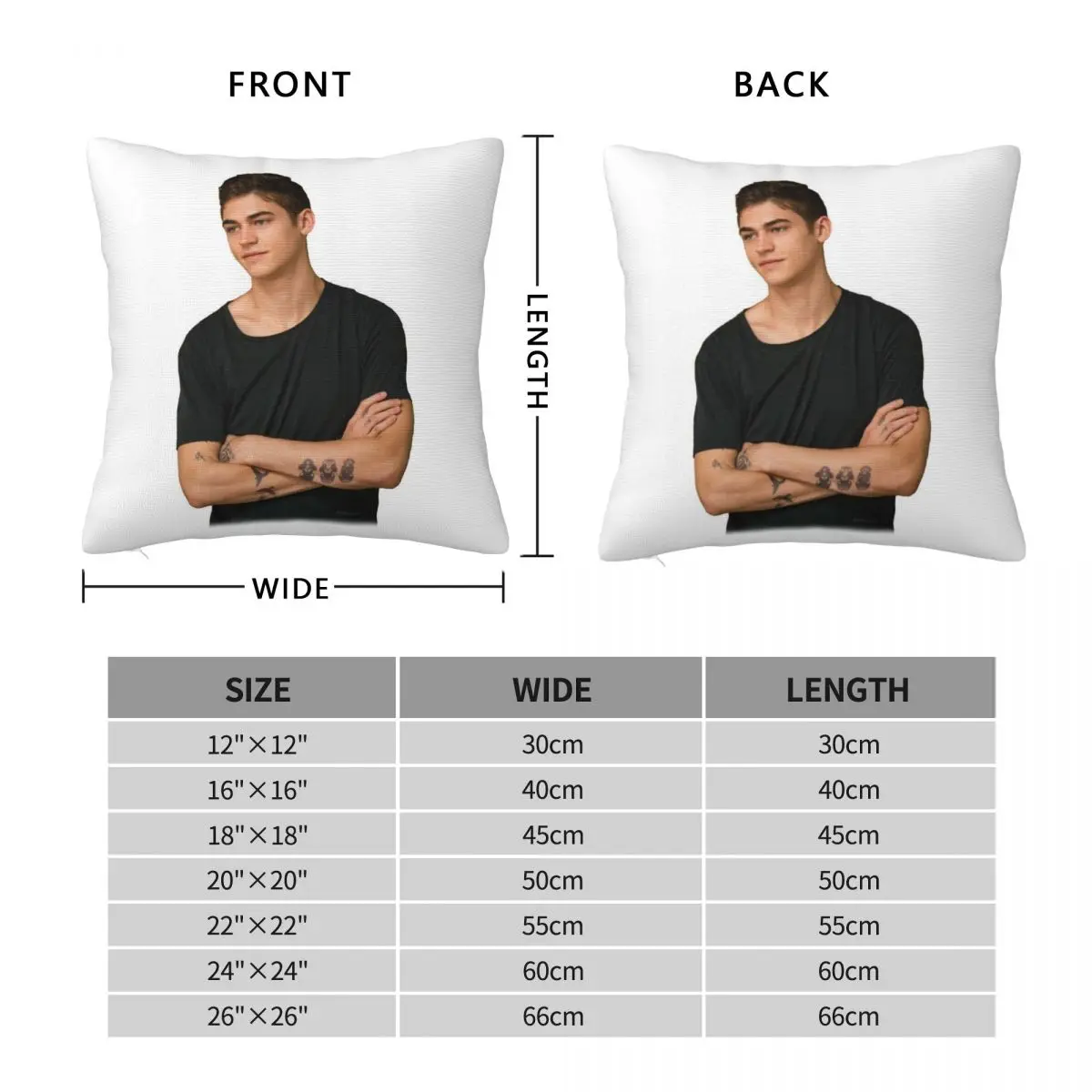 After Hardin Scott Hero Fiennes Tiffin Square Pillowcase Polyester Linen Velvet Pattern Zip Decorative Pillow Case Cushion Cover