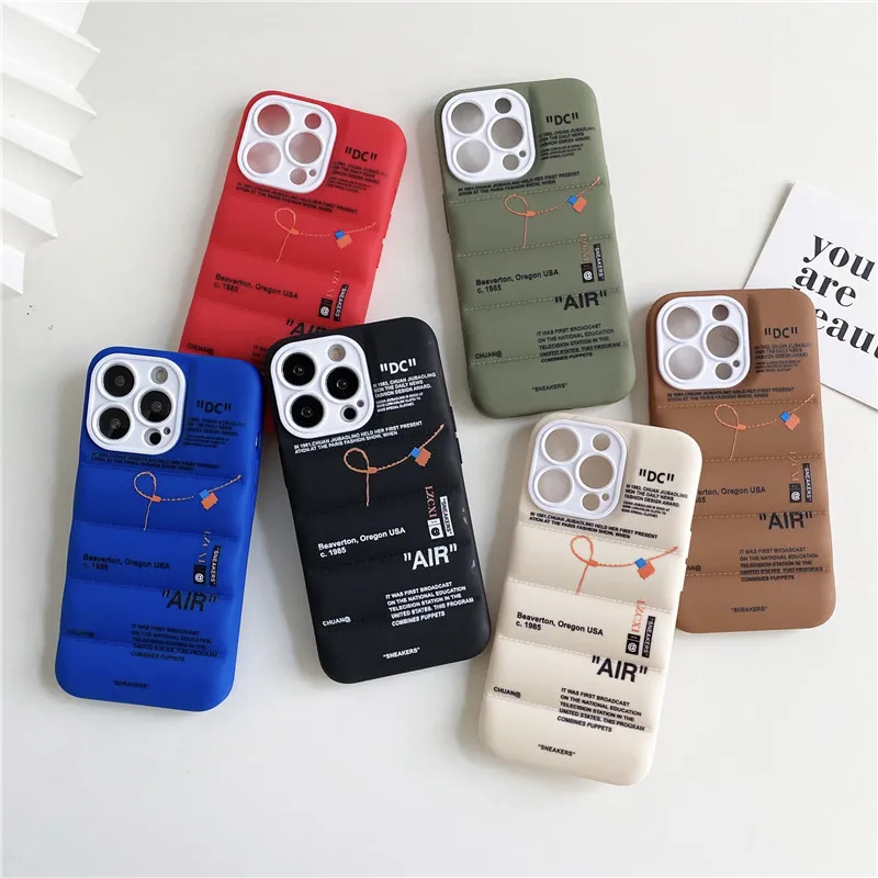 SNEAKERS Down Jacket Sports shoes Phone Case for iPhone 15Pro 11 12 14 13 15 16 Pro X XS Max XR Plus 16pro down-filled Cover