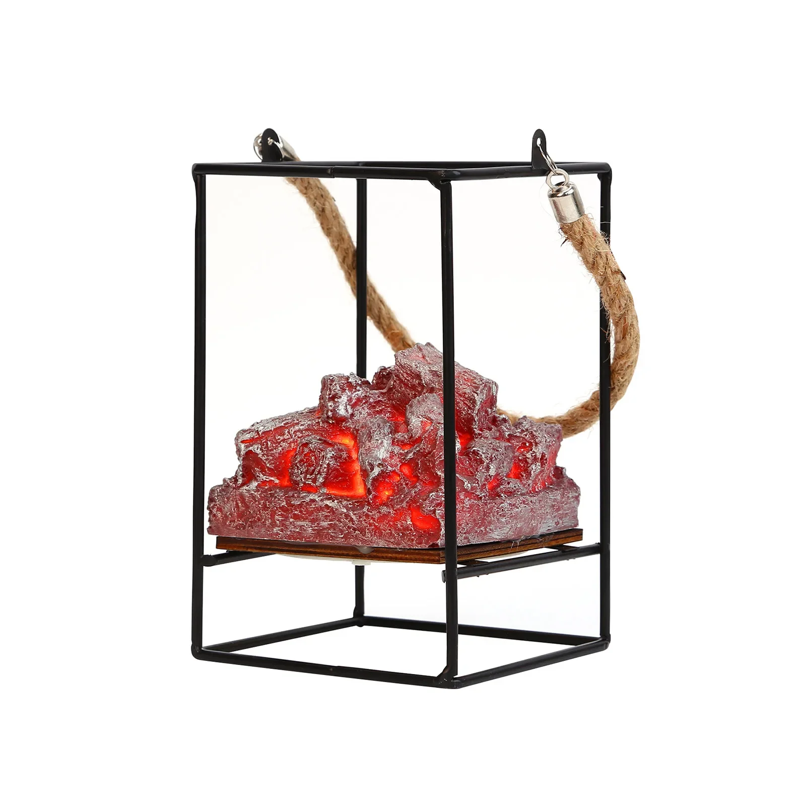 Decorative Fireplace Lamp LED Wrought Iron Lighting Holiday Decoration Artistic Room Decor Environmentally Friendly