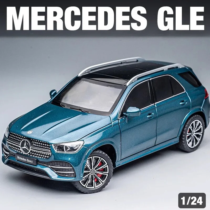 Mercedes-benz gle350合金suvカーモデル、1:24、サウンドとライト、プルバックダイキャストトイ、子供用ミニチュアカー、誕生日プレゼント