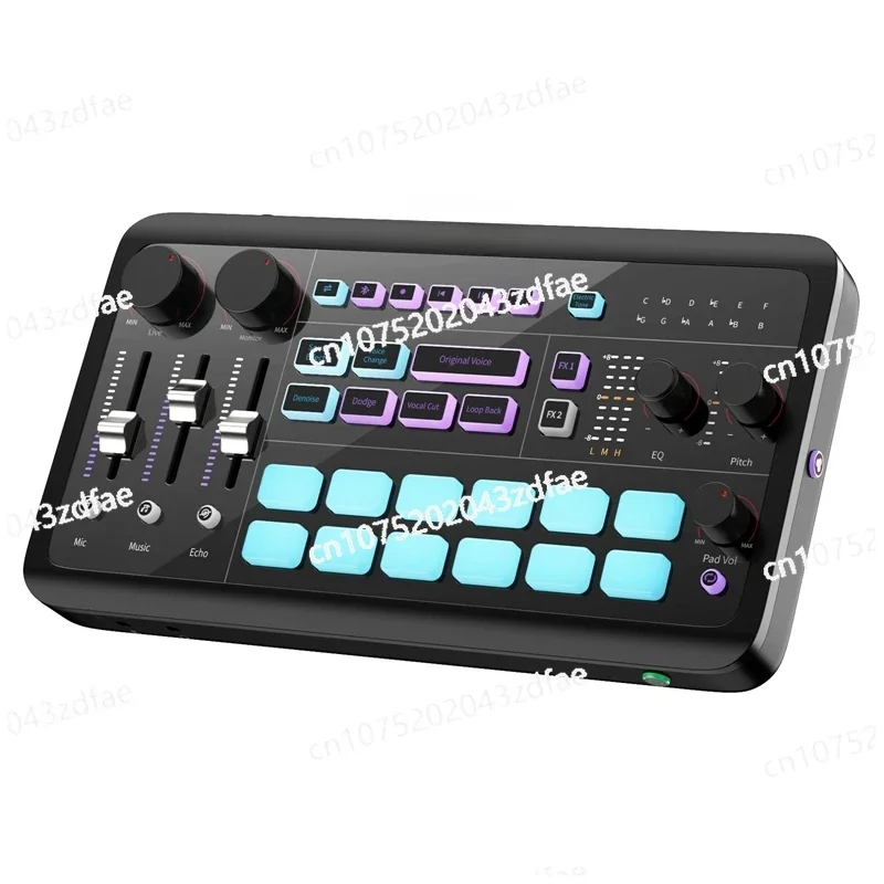 Live Karaoke, Game LIVE, Live Streaming, E-commerce LIVE and Customizable Audio Effects. AX01 All-in-One Audio Mixer,