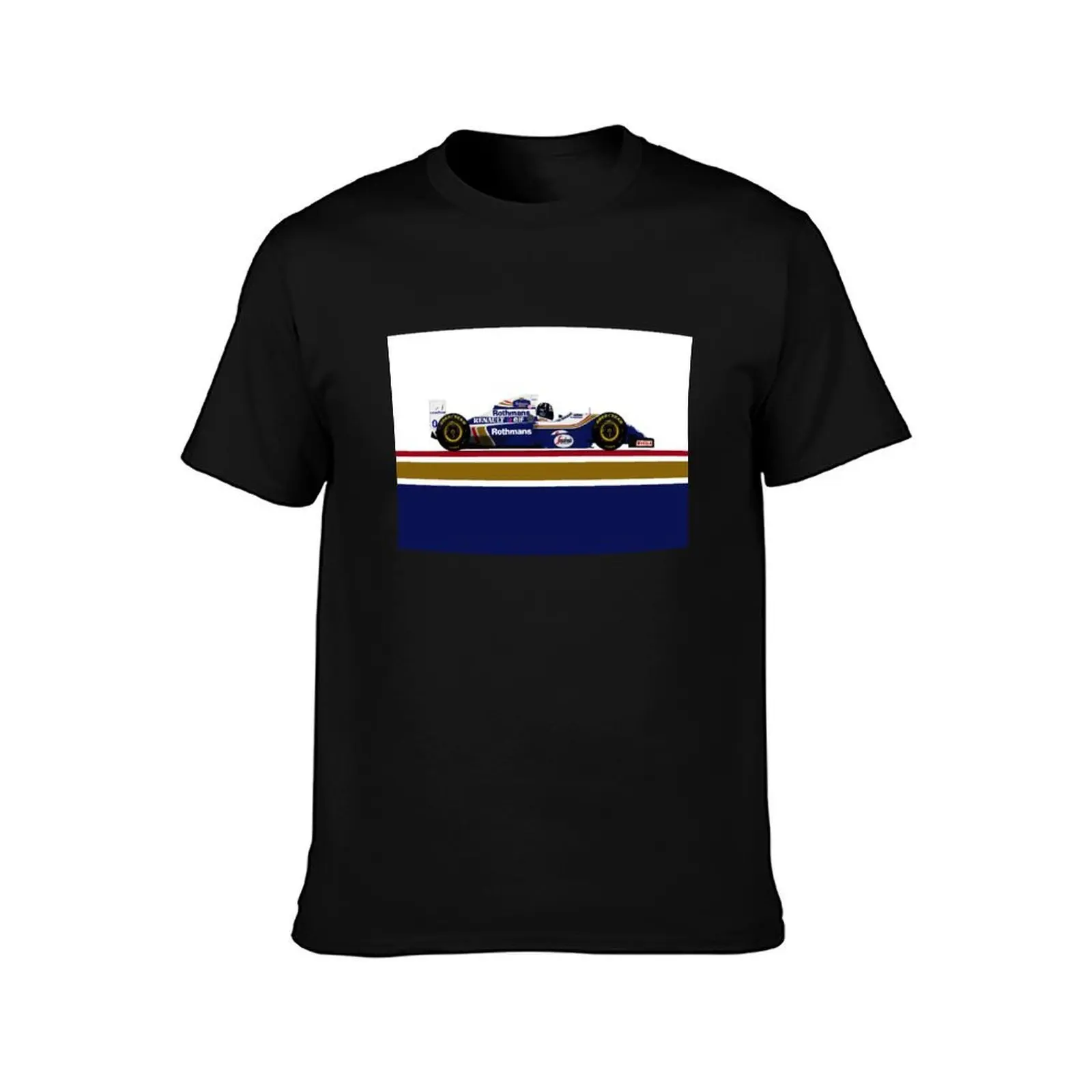 Damon Hill - Williams FW16B Late season with Rothmans colours Men T Shirt t shirts with prints