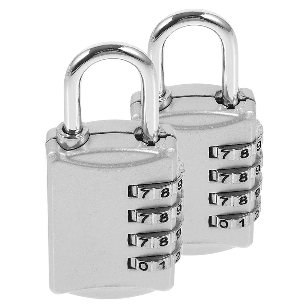 

2pcs Touch Button Weatherproof Zinc Alloy Security For Gym Locker Door Warehouse Padlock With Code High Strength