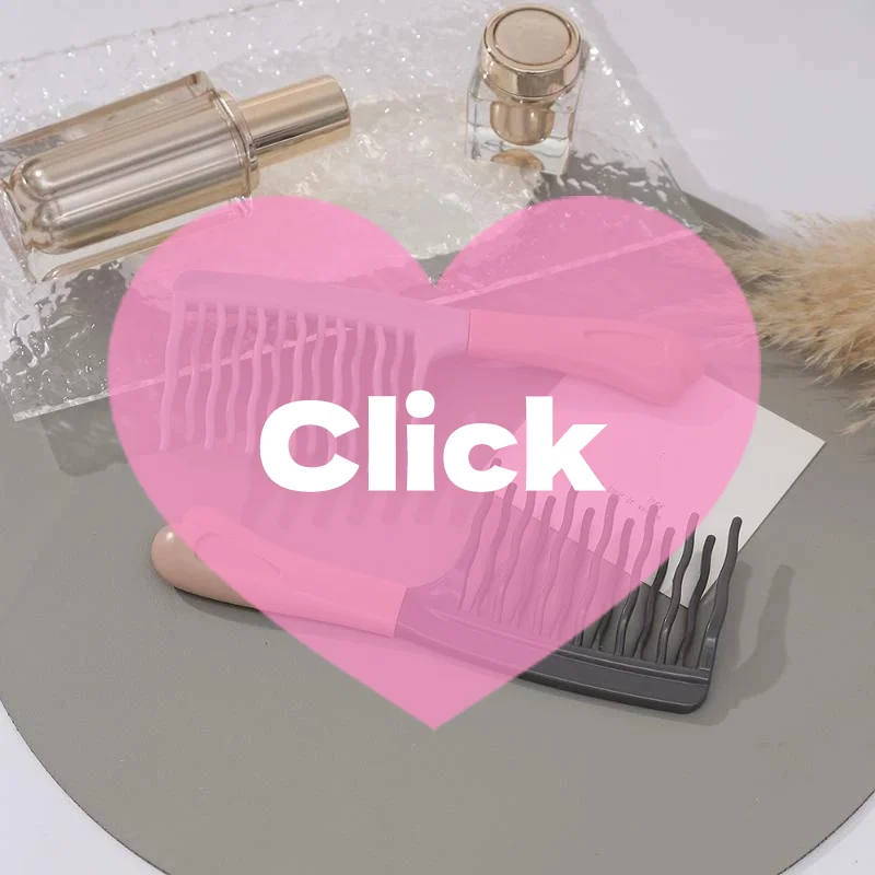 Dual Wide-Tooth Hair Combs, Ideal For Long Curls & Voluminous Styles, Curly Hair Management &Home Massage, Elegant Hair Care