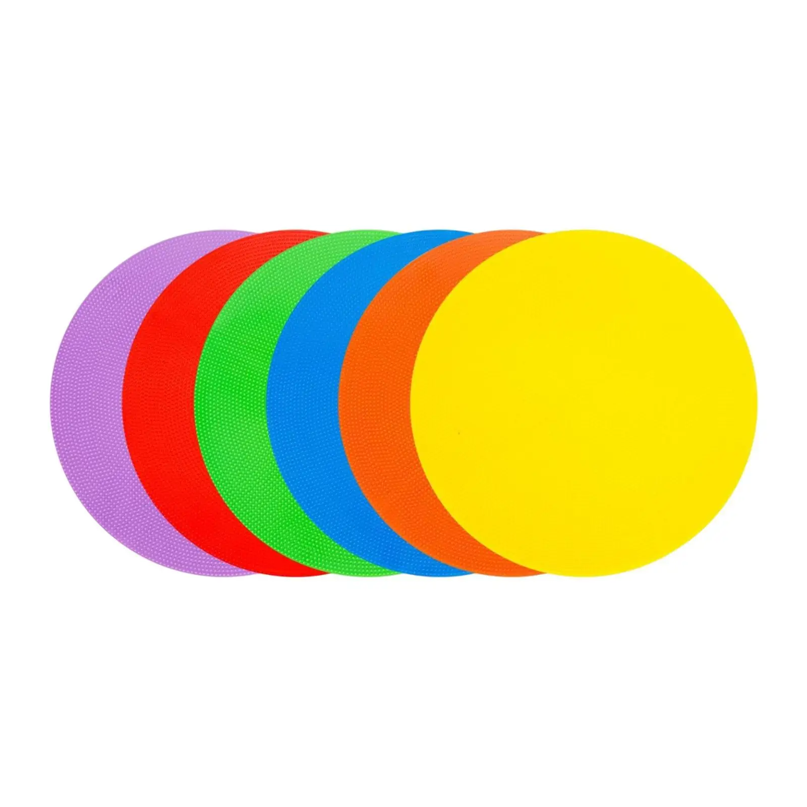 مخاريط مسطحة متعددة الألوان غير قابلة للانزلاق، علامات الجلوس لممارسة التمارين المدرسية #2