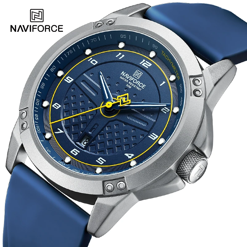 Fashion Brand NAVIFORCE Casual Wild Business Wrist Watches for Man Simple Waterproof Male Quartz Clock Date Display Men\'s Watch