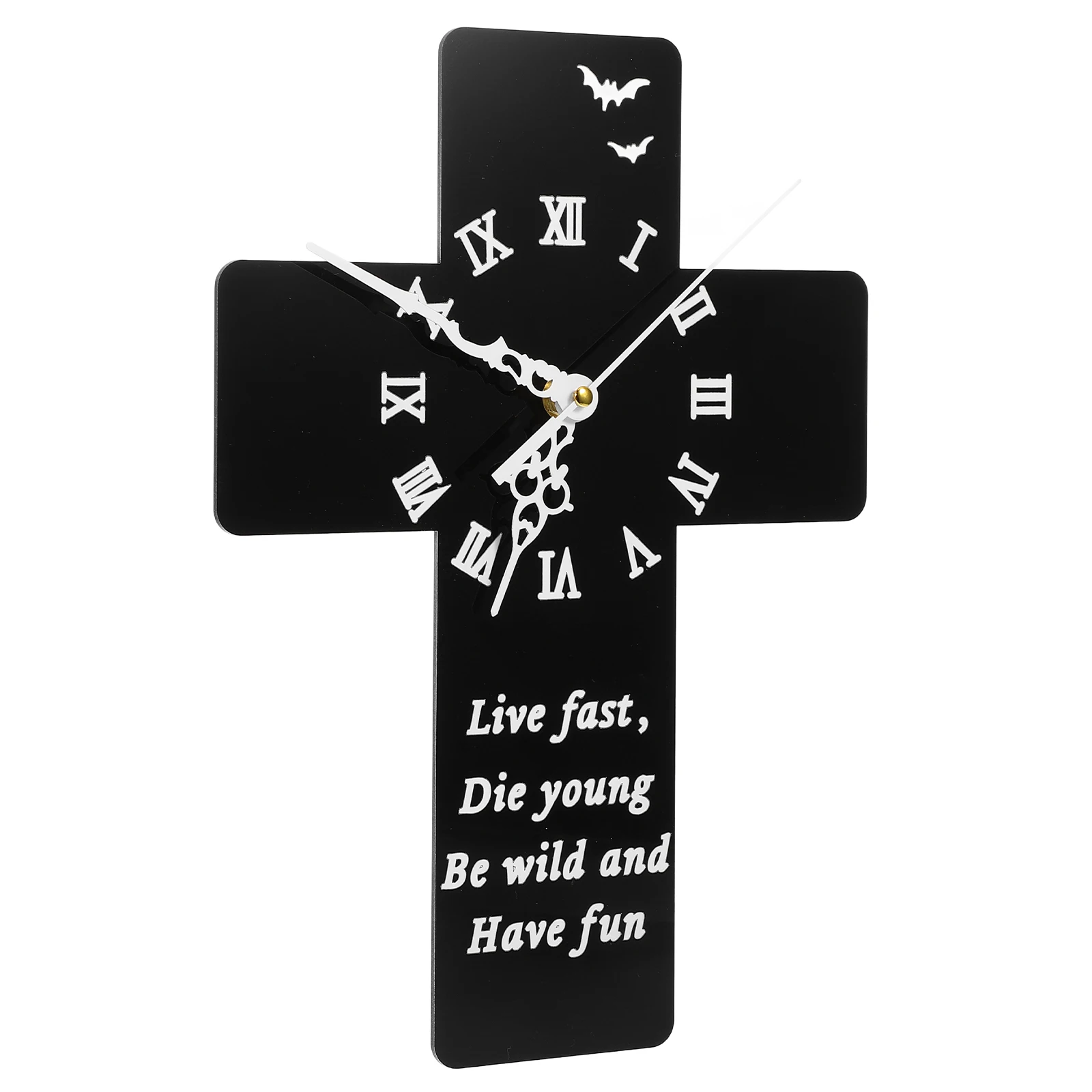 

Cross Wall Clock Geometric Frameless Pendant Fashion Decorative Creative Clocks Fancy for