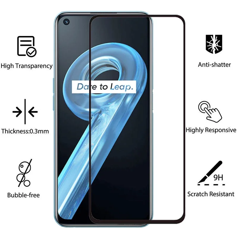 2 قطعة واقية الزجاج المقسى ل Realme 9i حامي الشاشة على Realme9i 9 I I9 فيلم Realmi Reame Relme Ralme Real Me Realm #2