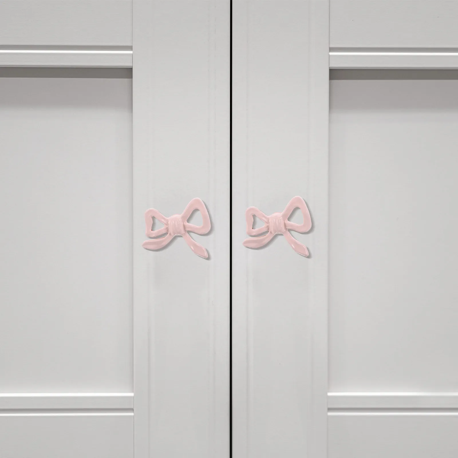 Vintage Bowknot Cabinet Handles – Iron Drawer Pulls for Dresser, Wardrobe, Kitchen & Bedroom Cupboards