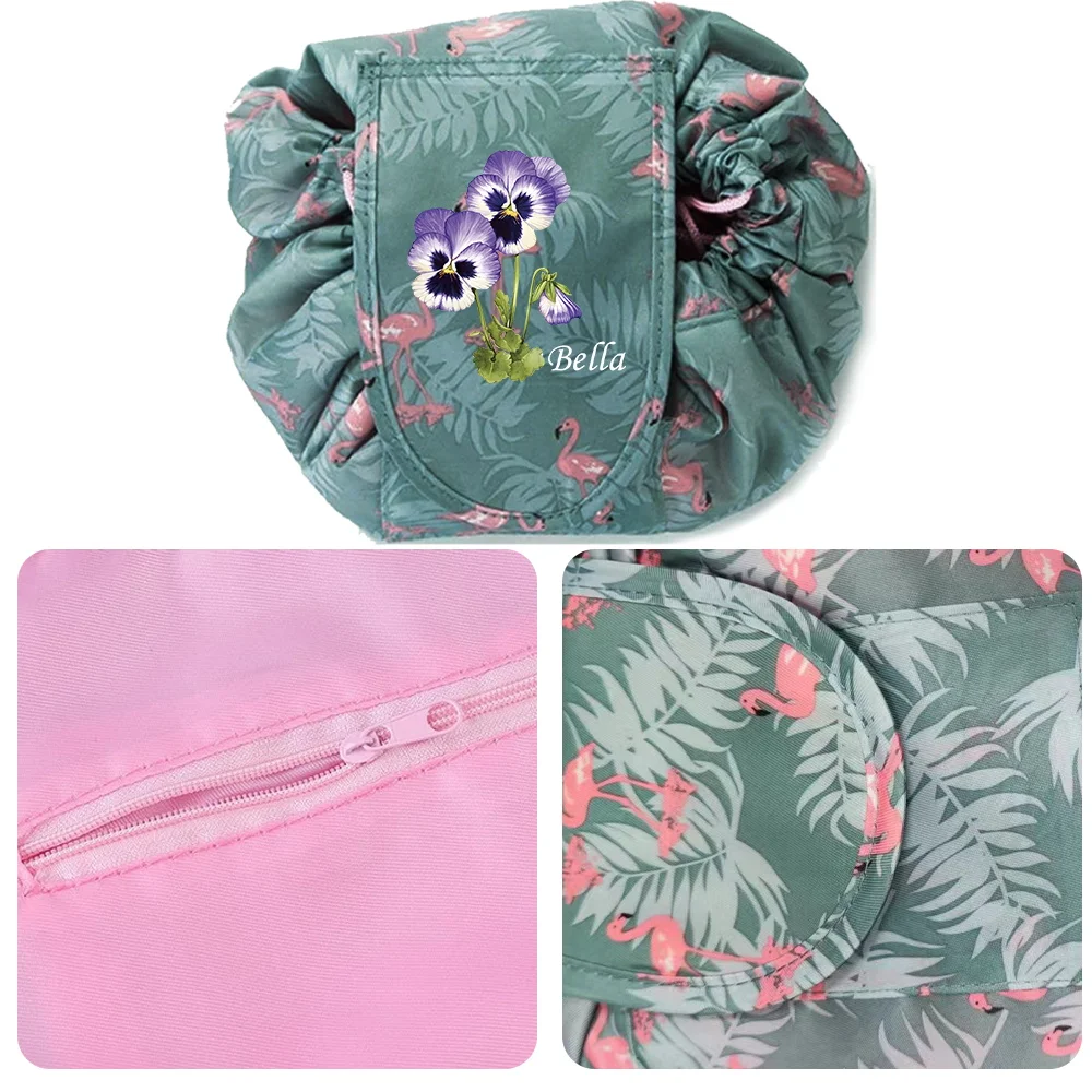 أدوات ماكياج جديدة لتخزين حقيبة مستحضرات التجميل الرباط الإناث المحمولة حقيبة كسول الموضة السفر سعة كبيرة.