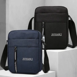 Vintage Waterproof Shoulder Bag Men Fashion Crossbody Bags Large Capacity Simple Travel Student Backpack