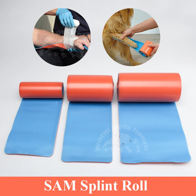 SAM Splint Roll Rescue Essentials Emergency Tool Emergency Fracture Splint for Human Animals Veterinary Consumables