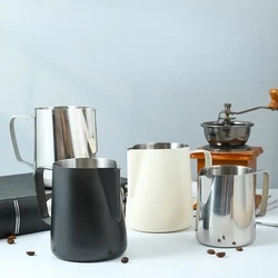 Milk Frother Jug Stainless Steel Jars Coffee Shop Accessories Cafeteria Latte Art Coffee Black Steam Milk Frothing Pitcher