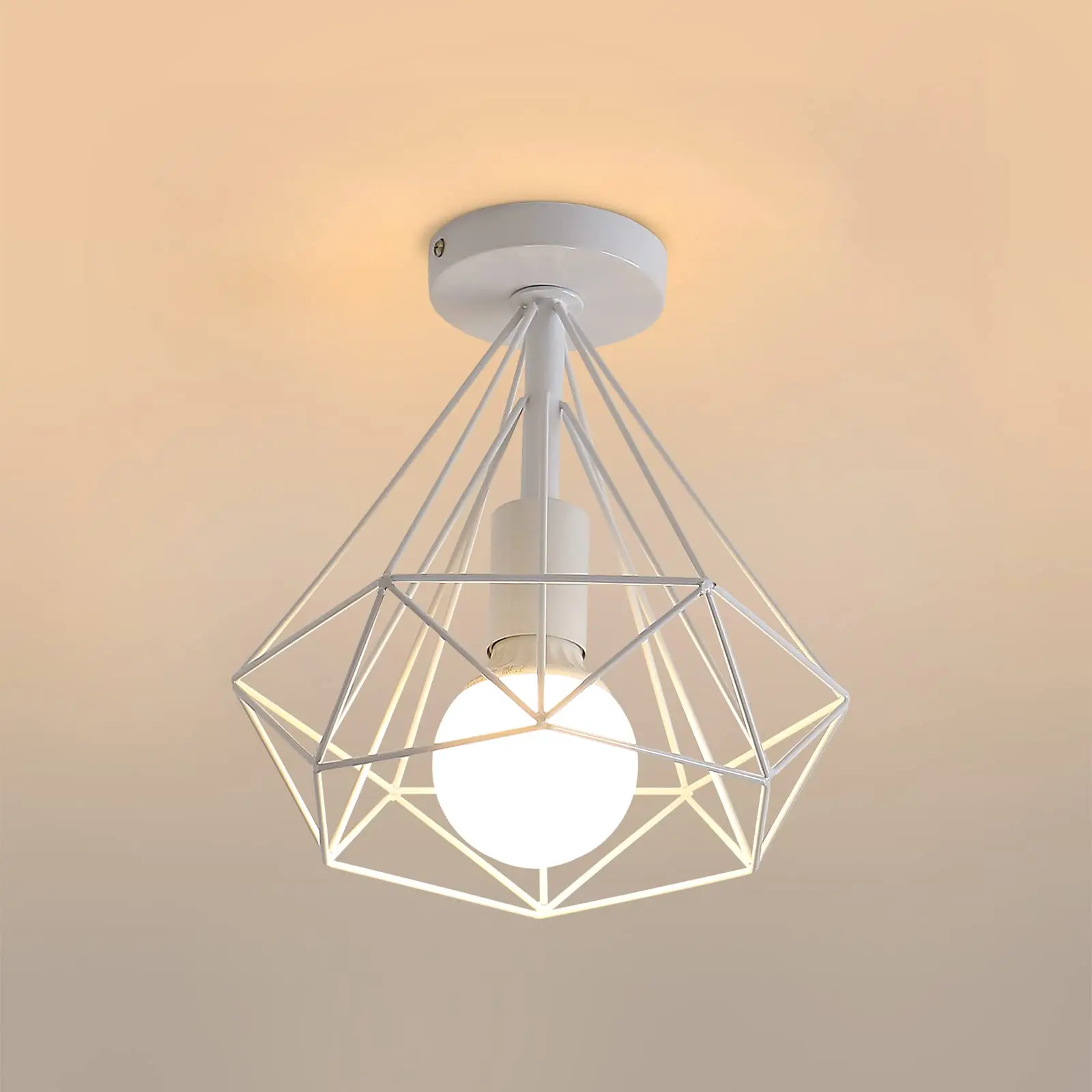 Industrial Retro Metal Ceiling Light Retro Design E27 Light, Industrial Ceiling Lamp Bedroom Pendant Light, Pendant Light