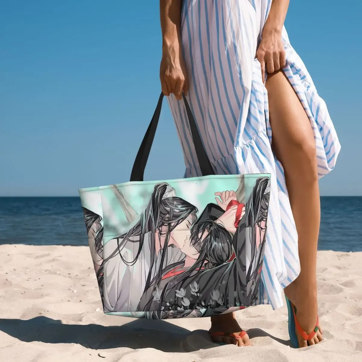 Mo Dao Zu Shi The Grandmaster Of Demonic Cultivation Beach Tote Bag Yoga Duffle Large Tote Bag Women Travel Bag Fitness bag