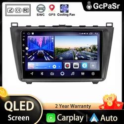 マツダ6 gh 2008-2012用マルチメディアユニット,カープレイ,ナビゲーション,DVD, GPS,DSPなし,2Din,Android, 9インチ