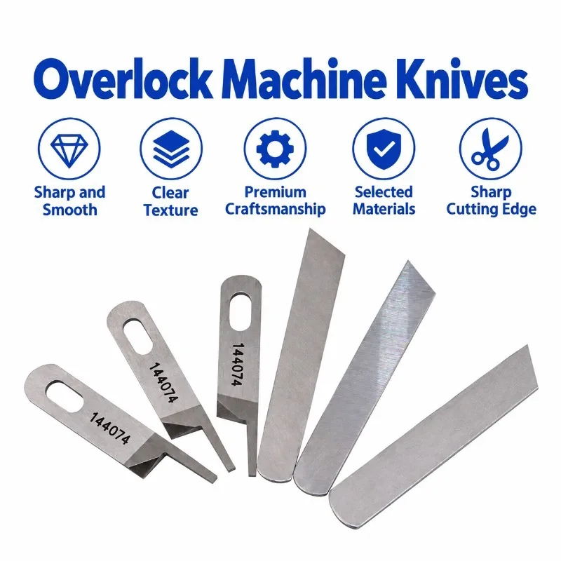 HENVOR 13150701 Upper and Lower Blades for Brother 6700 6714 Overlock Sewing Machine Replacement Parts
