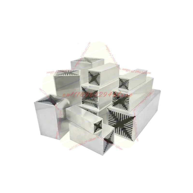 50*50*100 High Power Air-Cooled Radiator Wind Tunnel Heat Sink for Electronic Triode Can Be Customized According To Size