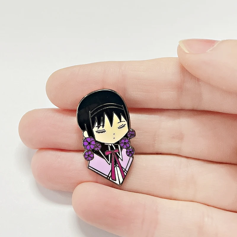 Classic Japanese anime Madoka Magica enamel pin main character Akemi Homura badge Jewelry Accessories