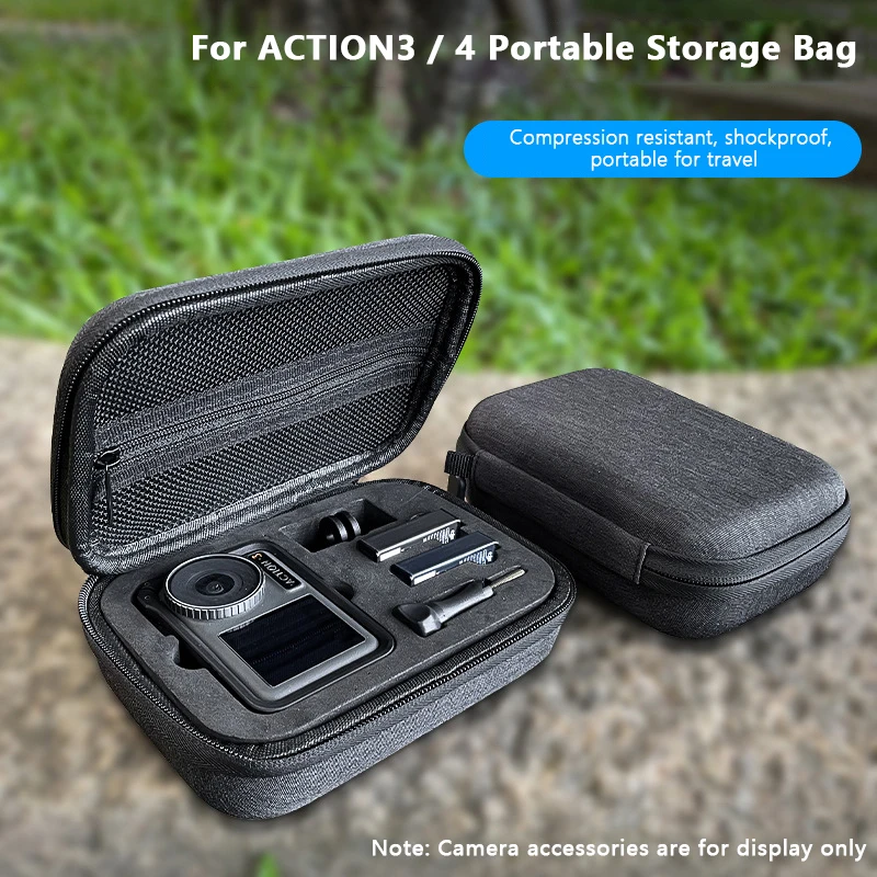 Mini Handbag For  Action 3 4 Carrying Case Travel Bag Camera Accessories For  Osmo Action 4 3 Storage Bag Protective Box