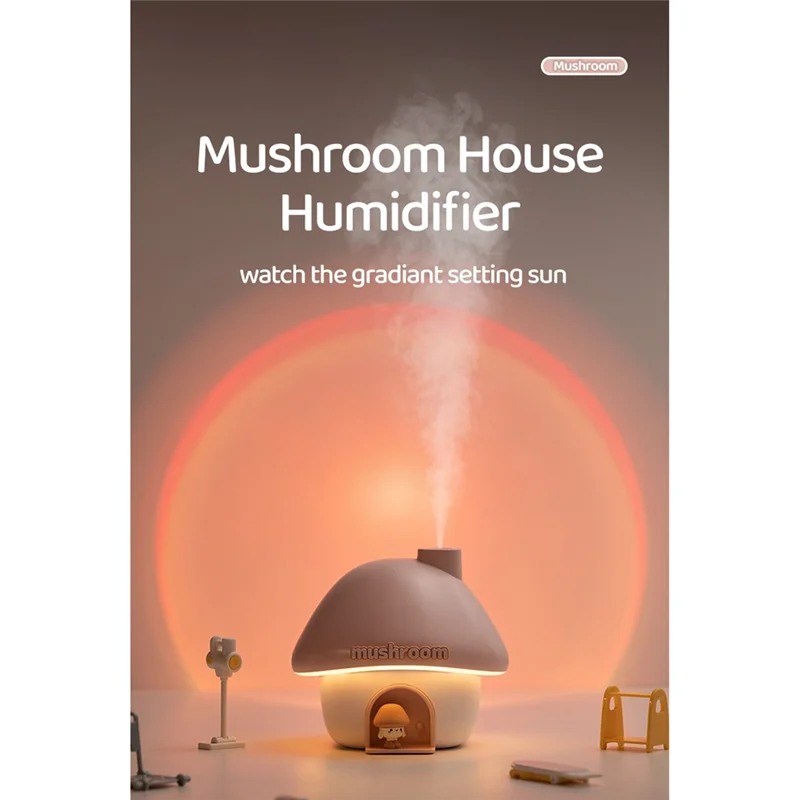 

BOFO емкостью 300 мл резервуар для воды грибной дом увлажнитель воздуха ночник увлажнитель воздуха для домашнего офиса