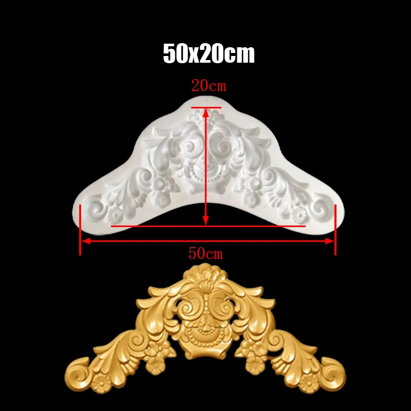Mountain Flower Mold Exterior Wall Decoration Relief European Style Cement Mold Villa Plastic Roman Column Flower Wall Painting
