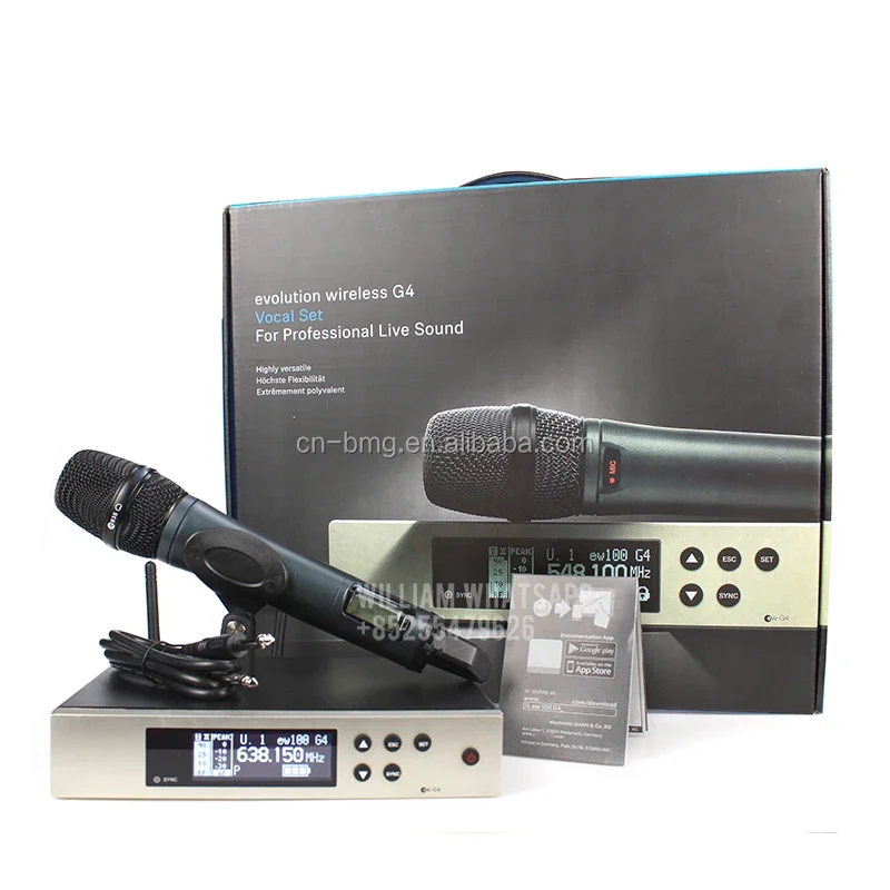 

Top quality EW135G4 EW 100 G4 professional UHF wireless microphone system with EW100G4 Receiver E835 microphone & Lapel Headset