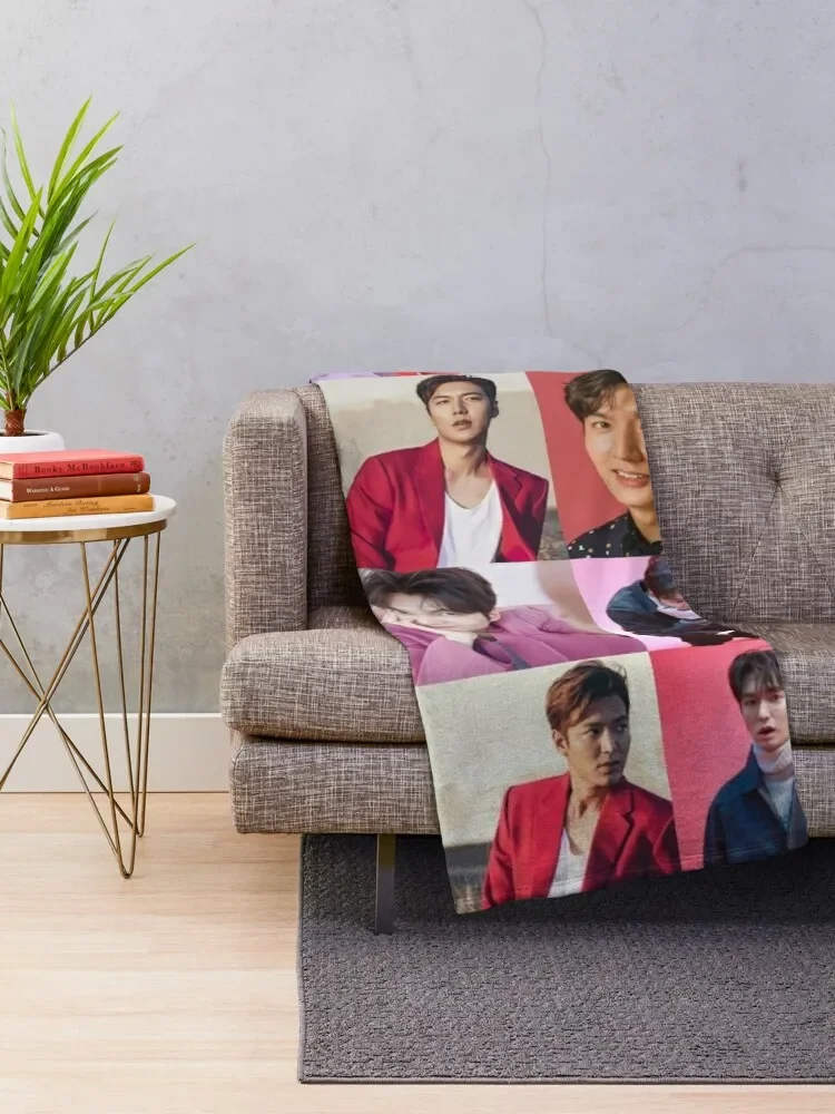 lee min ho Throw Blanket for sofa Retros Soft Plaid Blankets