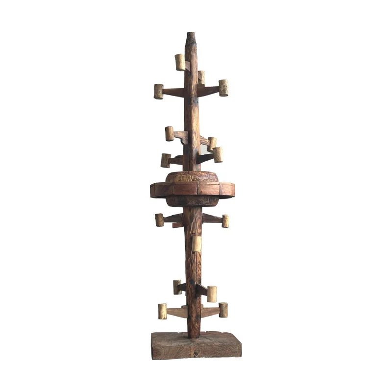 Solid wood pile living room sofa decoration ornament home bed and breakfast floor root carving furniture