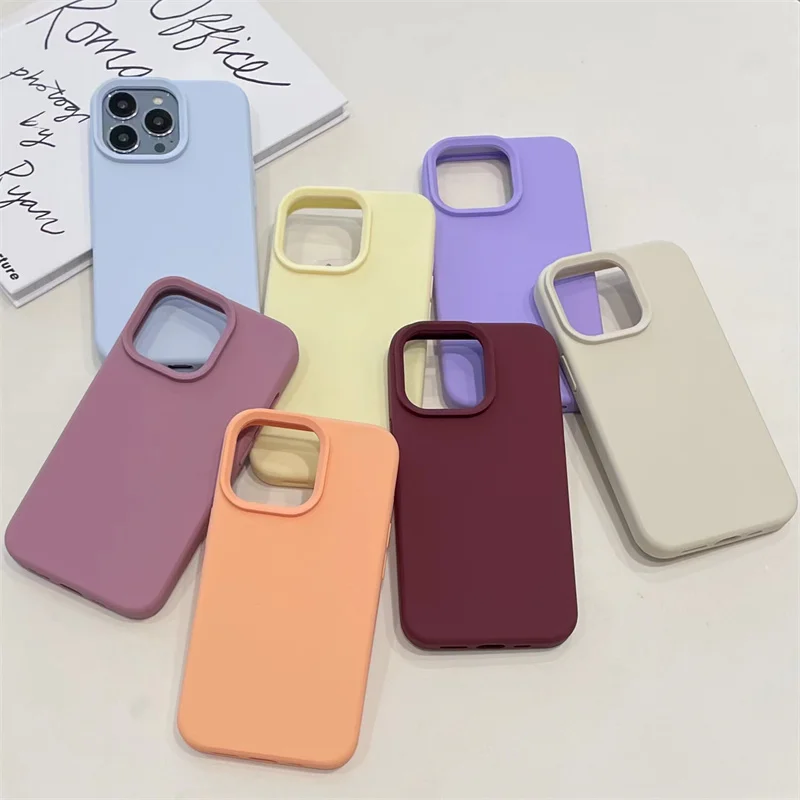 IPhone用リキッドシリコンケース,耐衝撃性,大きな窓,ファッショナブル,16,15,14,13,12,11 pro max,16,15,14 plus