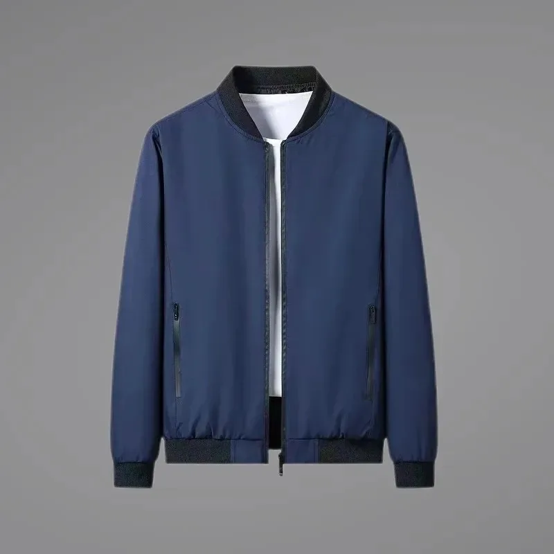 

Men's Outerwear Spring Autumn New Style Jacket Mid-collar Thin Jacket Easy-matching