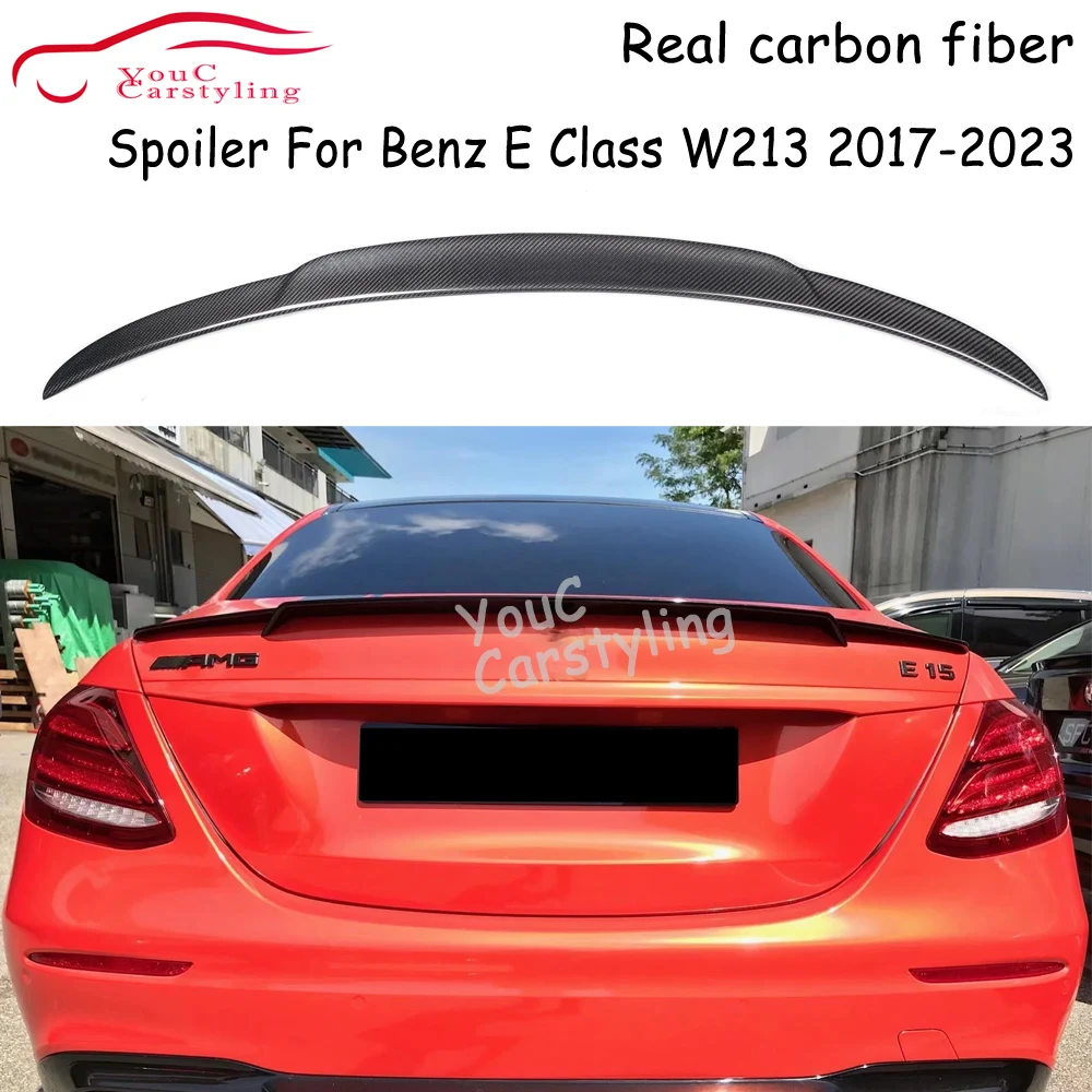 C257 Real Carbon Fiber Rear Spoiler Wing For Benz CLS Class W257 CLS260 CLS350 CLS400 CLS450 CLS53 4-Door Sedan 2019+