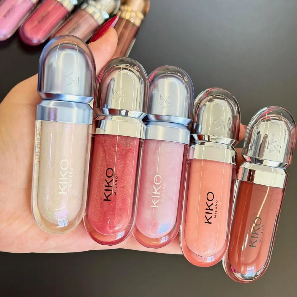 kiko-3d-hydra-lipgloss-batom-labial-hidratante-com-efeito-cintilante-a-prova-d'agua-nao-desbota-blush-cor-rosa-perolado-madreperola-delineador-labial