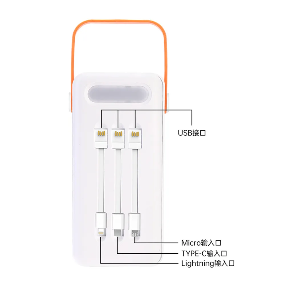 21 28 x 18650 PD QC4.0 3.0 22.5W Battery Storage Box Super Fast Charging Power Bank Case 18650 Holder with Camping light 3 Line