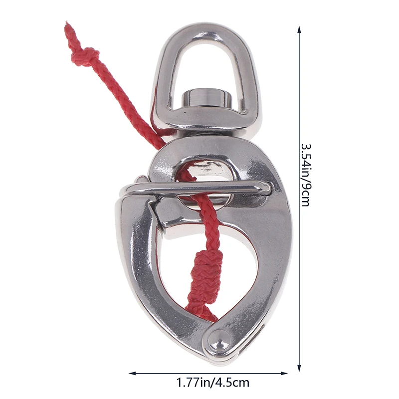 Szekla ze stali nierdzewnej 316 z szybkozłączką, szekla z małym obrotowym oczkiem, hak z szybkim zapięciem do jachtu, ciężarówki, samochodu, mieszkania.