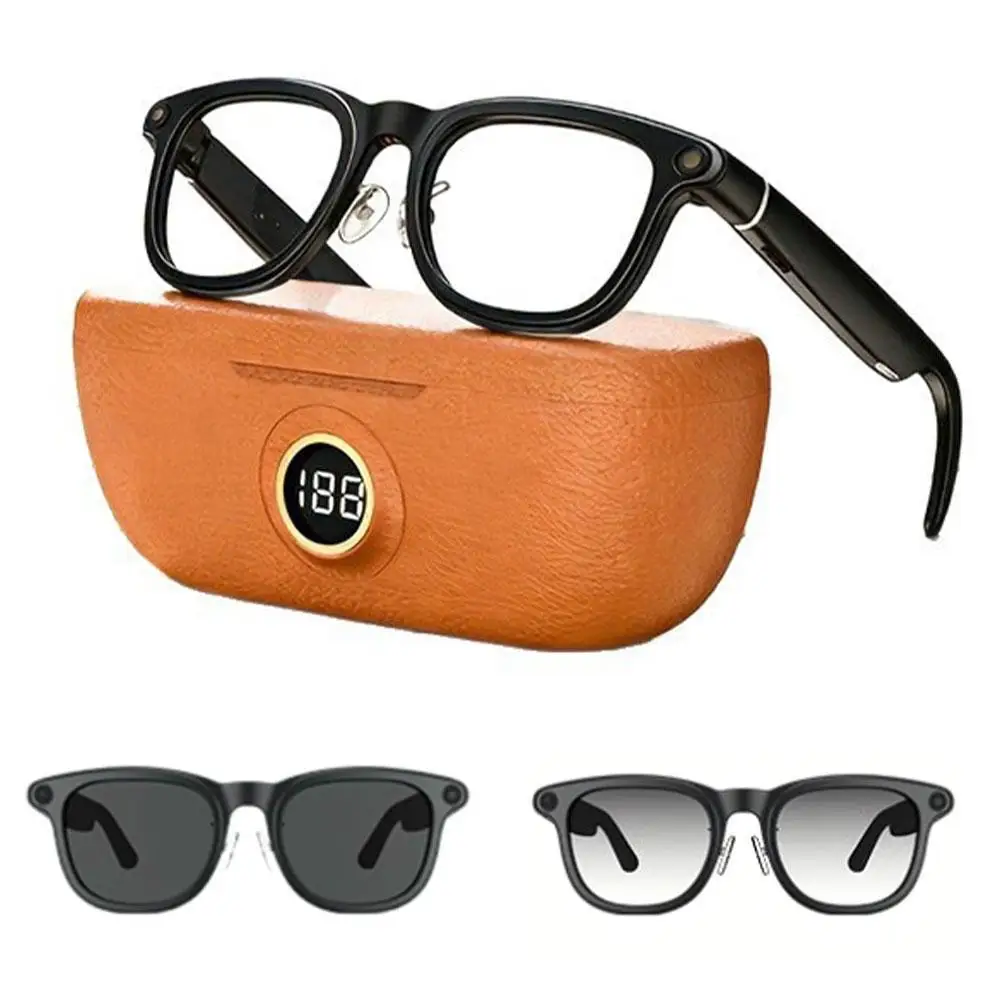 

X01 Ultra Smart AI Glasses With Charging Case - 8MP HD Camera Video Recording, Voice Call & AI Translation