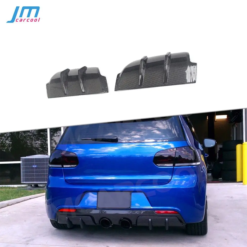 

For Volkswagen VW Golf 6 VI MK6 R20 2010-2013 Rear Bumper Lip Cover Trims Carbon Fiber / FRP Rear Diffuser Plate Guard