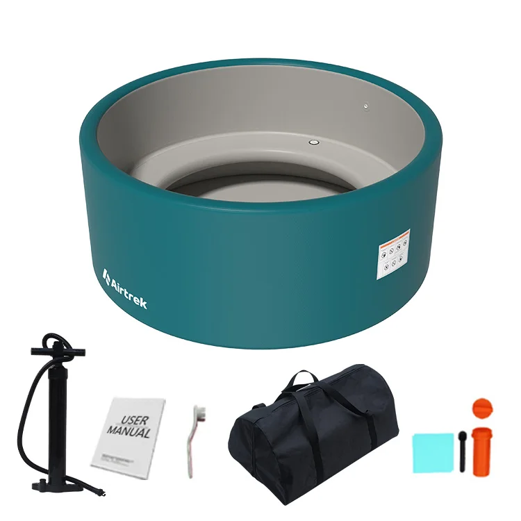 Giant Inflatable Swimming Pool, Heavy Duty 4-Layer Drop Stitch PVC Adult Swimming Pool, Portable Foldable Pool for Outdoor
