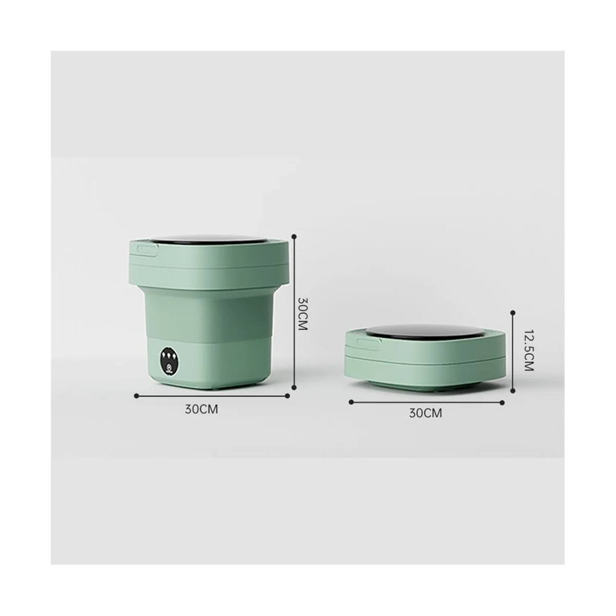 Portable Washing Machine 6.5L High Capacity Washer Half Automatic Wash Foldable Washing Machine Travelling US Plug-A